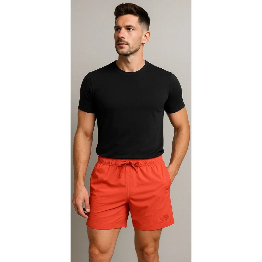 The North Face Men's Athletic Shorts in Red